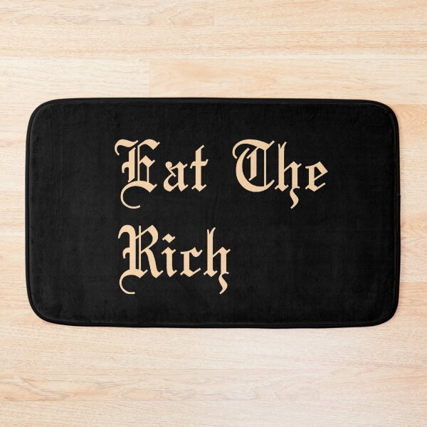 Item preview, Eat The Rich in pastel orange designed and sold by tinyteacups.