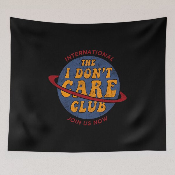 Item preview, I don't Care Club // Retro Vintage Funny Quotes  designed and sold by leepianti.