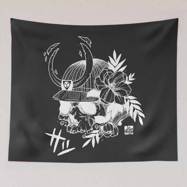 Item preview, Samurai Skull White designed and sold by Elvenwings.