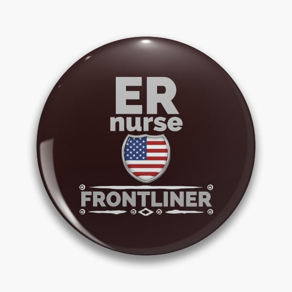 Item preview, er nurse frontliner. US flag designed and sold by doctors-apparel.