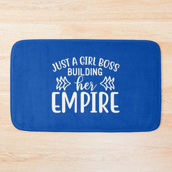 Item preview, Just A Girl Boss Building Her Empire | White on Cobalt Blue designed and sold by SerendipityNow.