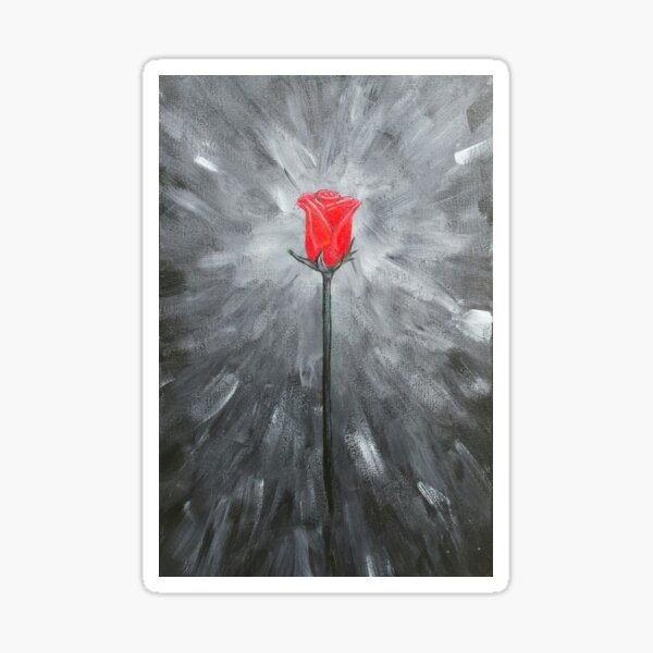 Rose painting Sticker