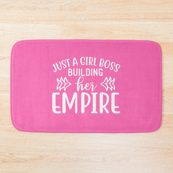 Item preview, Just A Girl Boss Building Her Empire | White on Hot Pink designed and sold by SerendipityNow.