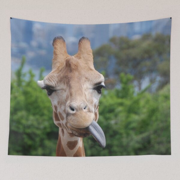 Item preview, FUNNY HUNGRY GIRAFFE | Animal Photo designed and sold by PhotoStory.