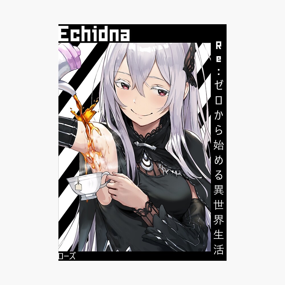 Re Zero Echidna Restarting Life From Zero In New World Poster By Natrbx Redbubble