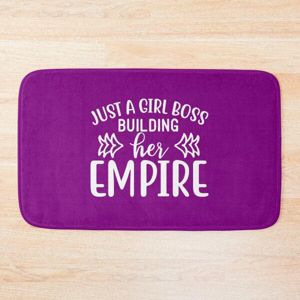 Item preview, Just A Girl Boss Building Her Empire | White on Purple designed and sold by SerendipityNow.