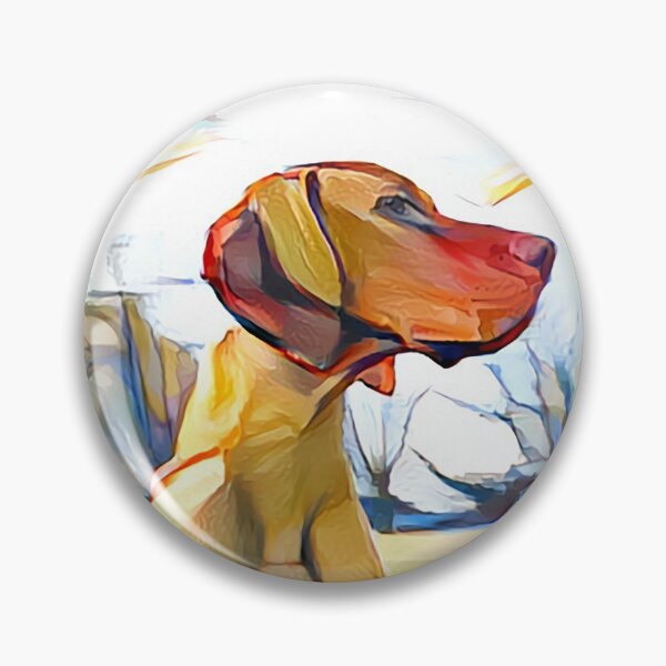 Aperçu de l'œuvre Vizsla in the style of Wayne Thiebaud créée et vendue par Designwebjae.