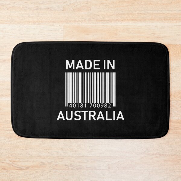 Item preview, Made in Australia Barcode Design on Black designed and sold by ArqDezines.