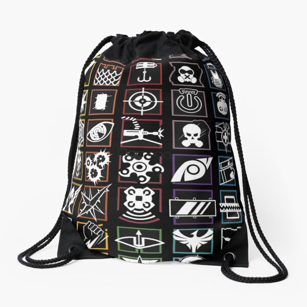 Rainbow six siege, compilation Drawstring Bag