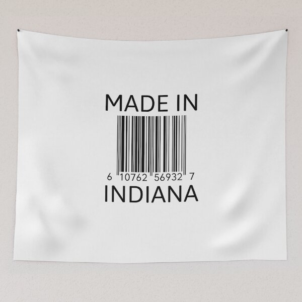Item preview, hecho en indiana designed and sold by Rokay Arts.