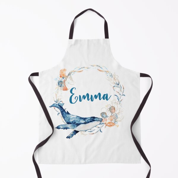 Item preview, Emma Blue Whale Underwater Floral Wreath designed and sold by DesignbyBFD.