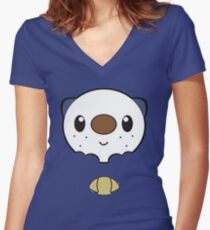 Oshawott Women's Fitted V-Neck T-Shirt