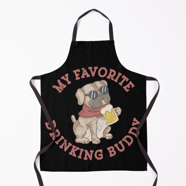 Item preview, Pug Dog Favorite Beer Drinking Buddy Funny Dog Dad Dog Mom designed and sold by Zeelicious Designs.