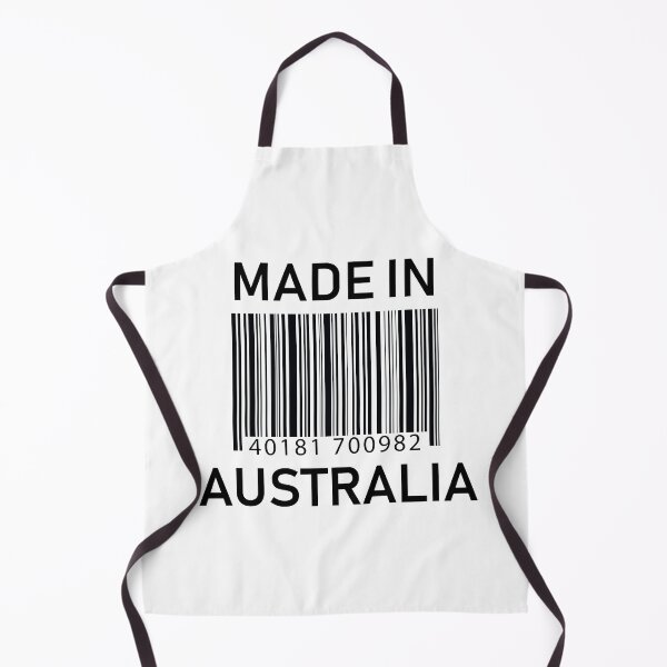 Item preview, Made in Australia Barcode Design on White designed and sold by ArqDezines.