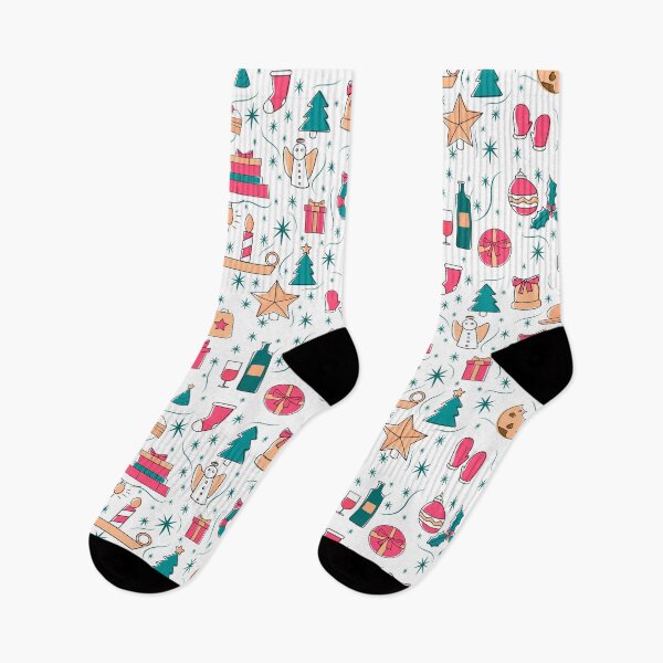 Item preview, Christmas Tree Winter Santa Pattern Gift designed and sold by Patterntastic.
