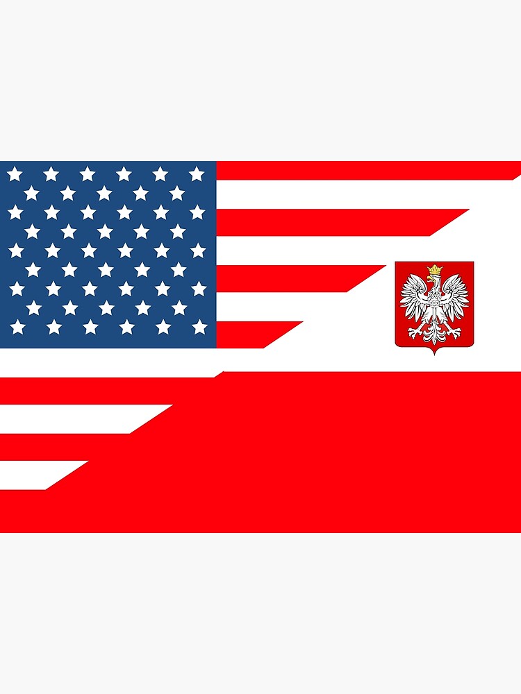 "Polish american Polska flag poland " Poster for Sale by Homedecormmd