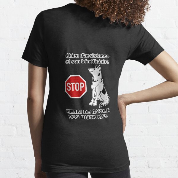 Chien d'assistance - Garder vos distances T-shirt essentiel