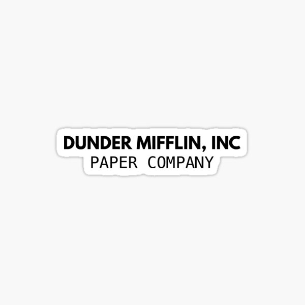 The Office Dunder Mifflin Inc Corporation Incorporated Paper