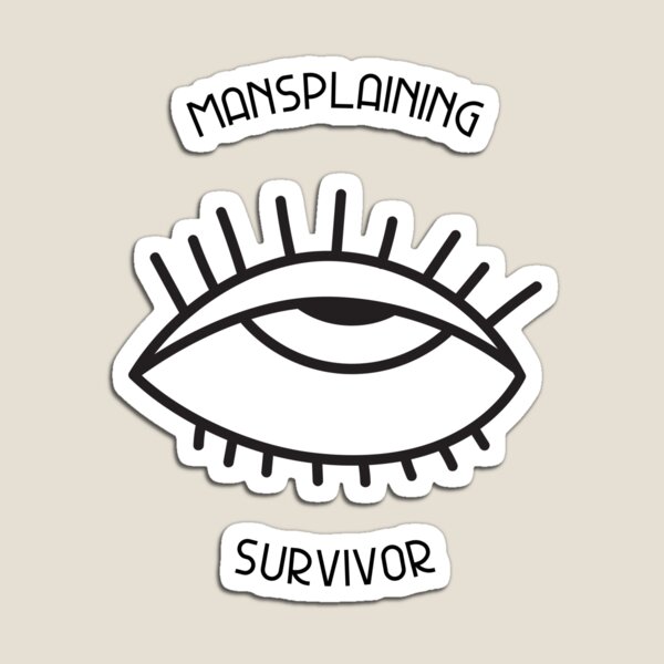 Artikelvorschau, Mansplaining Survivor - Feminismus entworfen und verkauft von NoBra-Store.