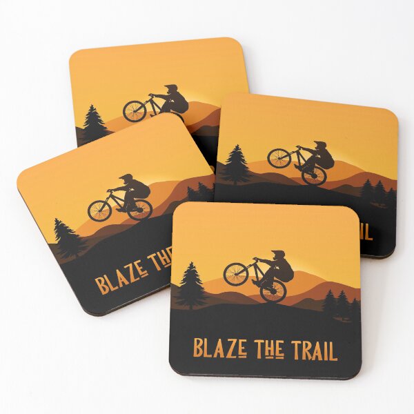 Item preview, Mountain biking - Blaze the Trail designed and sold by Uppercase Tees.