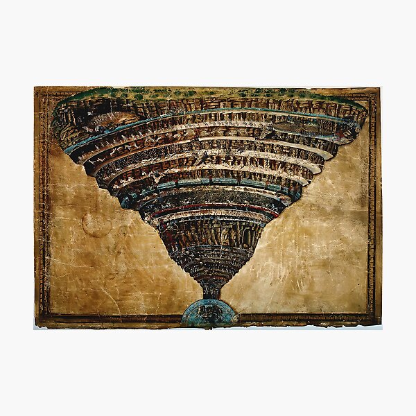 Sandro Botticelli - La Carte de l'Enfer Photographic Print
