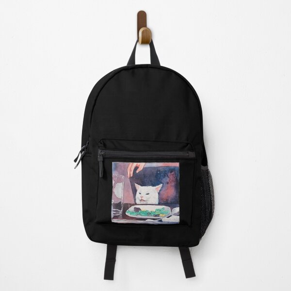 Middle finger store cat backpack