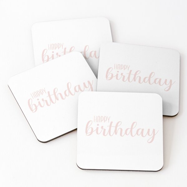 Item preview, pink happy birthday designed and sold by emmastickershop.