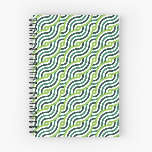 Item preview, Knot Waves Pattern – Green & Teal designed and sold by RoguePatterns.