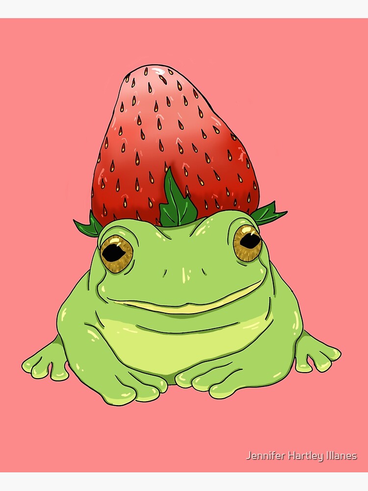 "strawberry frog" Photographic Print for Sale by TPatthemalfoys Redbubble