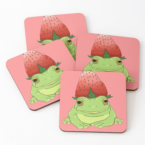Item preview, strawberry frog designed and sold by Jennifer Hartley Illanes.
