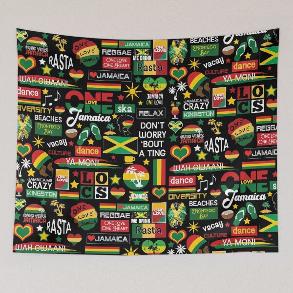 Item preview, Jamaica One Love Culture Pattern designed and sold by blackartmatters.