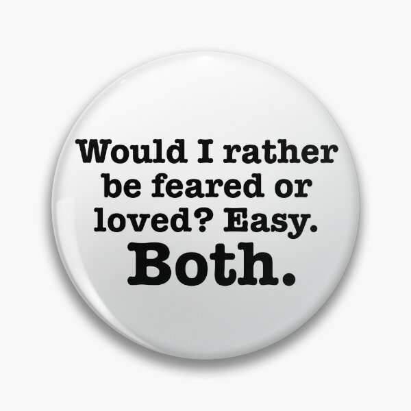 Item preview, feared or loved designed and sold by BadluckDesigns.