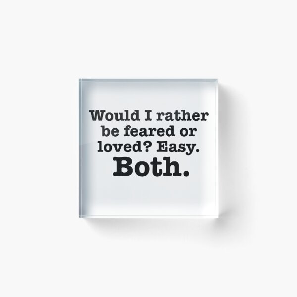 Item preview, feared or loved designed and sold by BadluckDesigns.