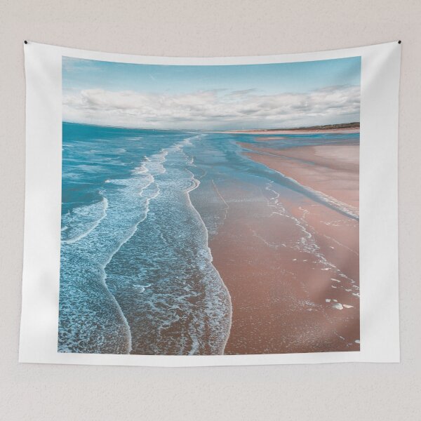 Item preview, Ocean Beach coast waves and sand with a tropical ambiance designed and sold by SpaceNoon.