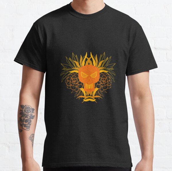 Skull with flowers Classic T-Shirt