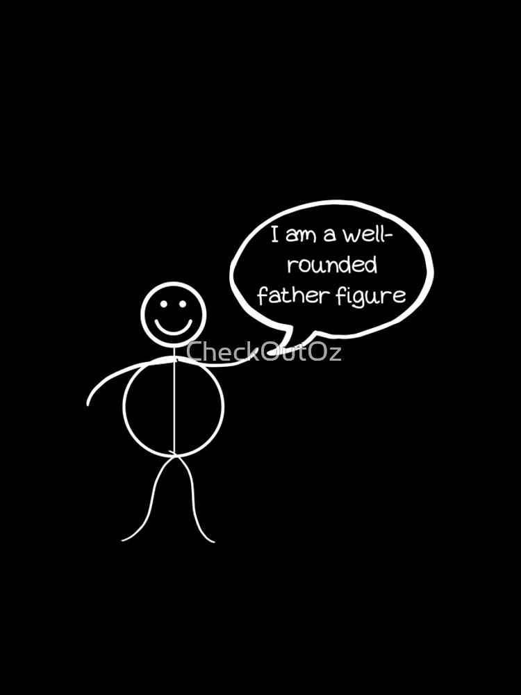 Thumbnail 4 of 4, iPhone Case, Well Rounded Father Figure - Stick Figure Humour designed and sold by CheckOutOz.