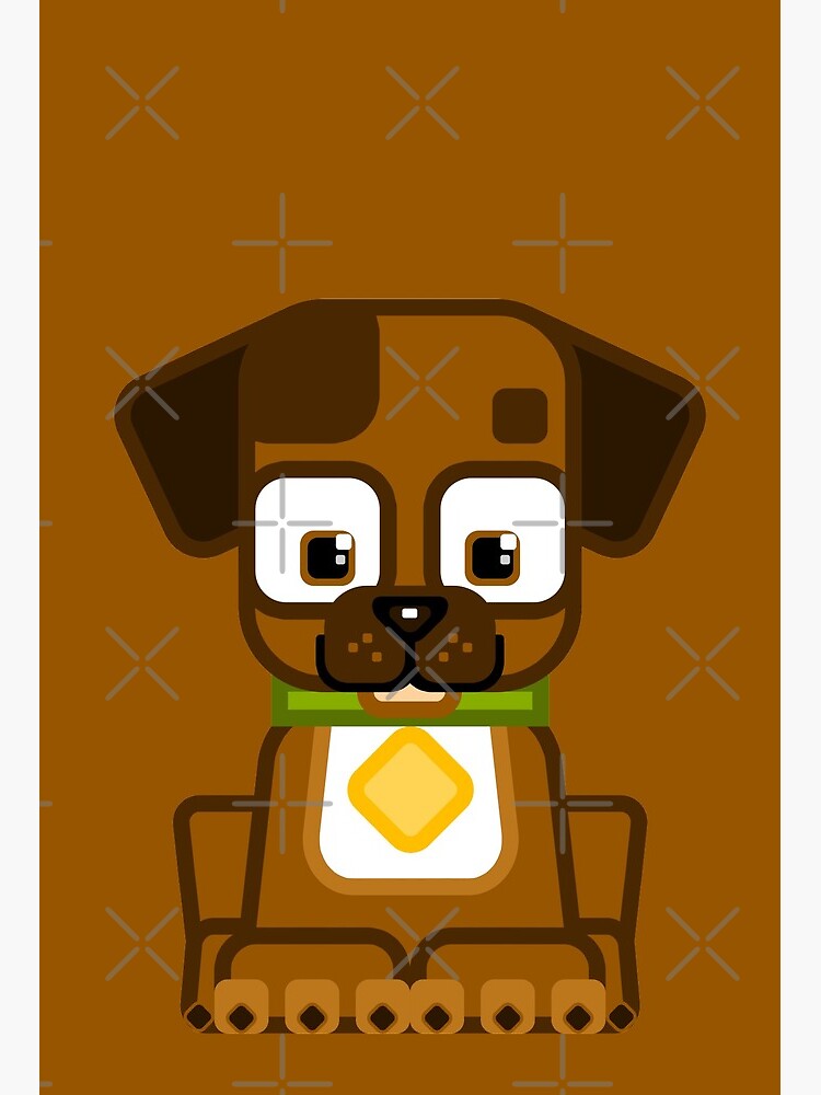 Cute Brown Puppy Dog Super Cute Animals Art Board Print By Boxedspaper Redbubble