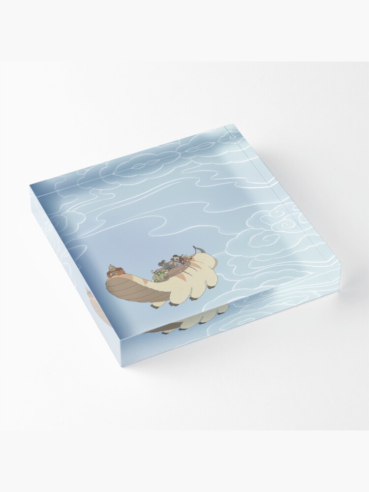 Alternate view of Team Avatar Flying in the Sky Acrylic Block