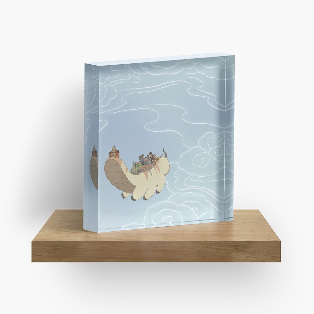 Team Avatar Flying in the Sky Acrylic Block