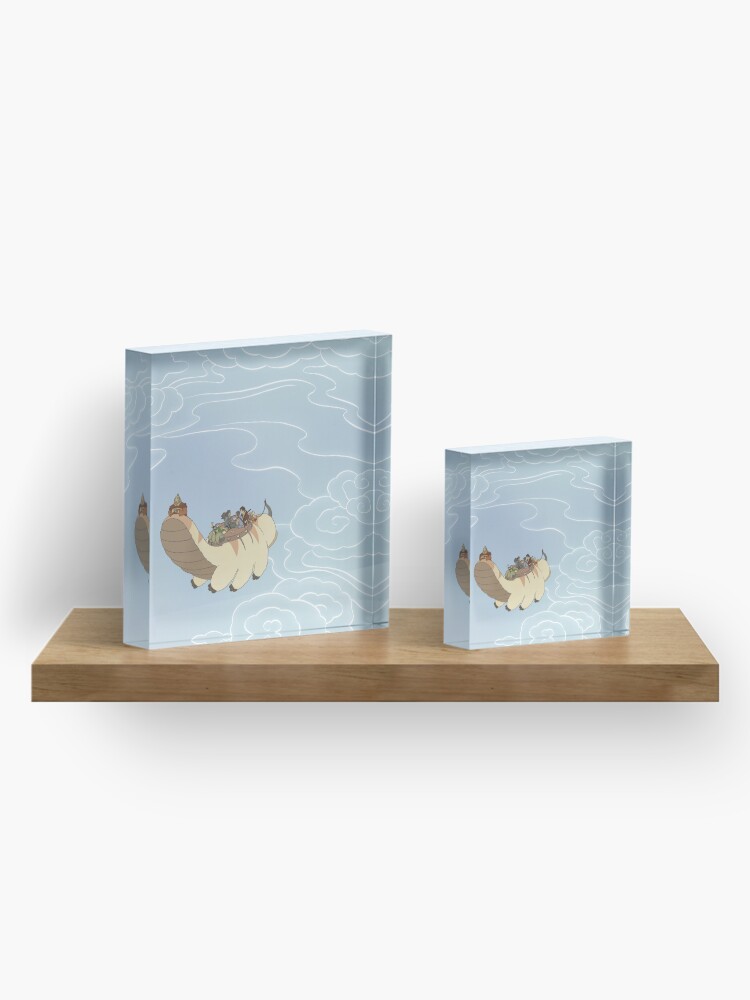 Alternate view of Team Avatar Flying in the Sky Acrylic Block