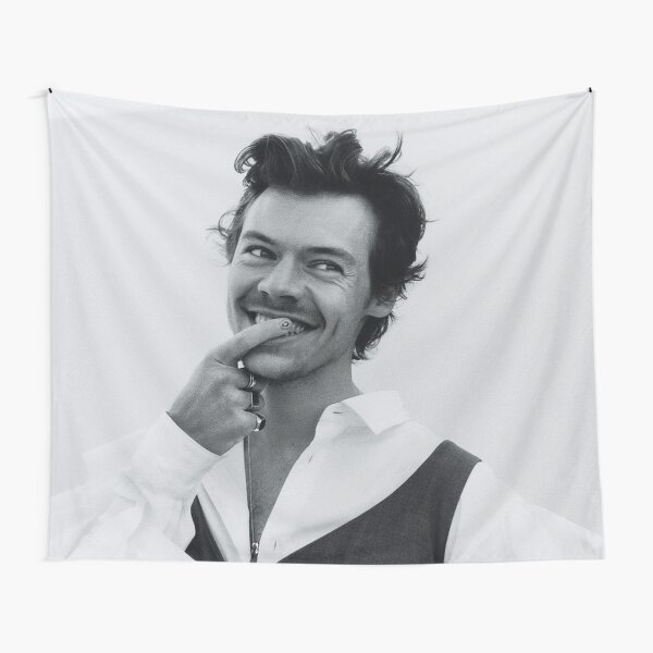 bw smiling styles Tapestry