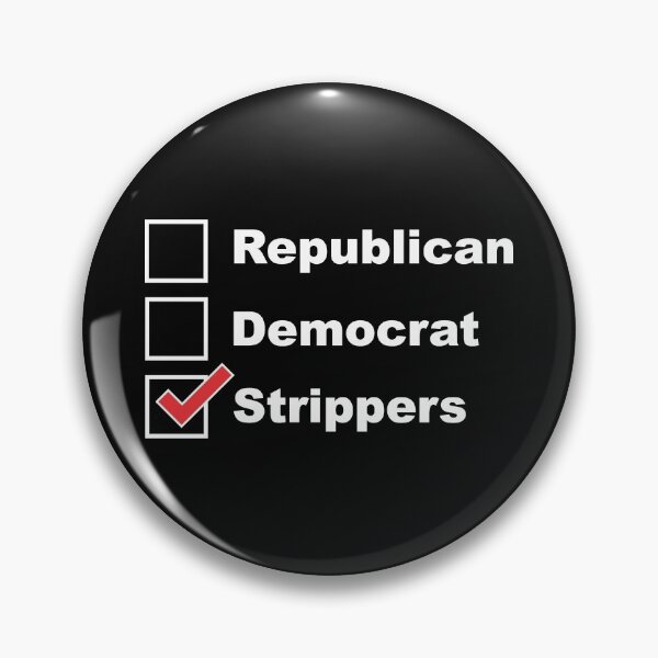 Item preview, Republican Democrat Stripper Voting Ballot  designed and sold by WeArePirates.