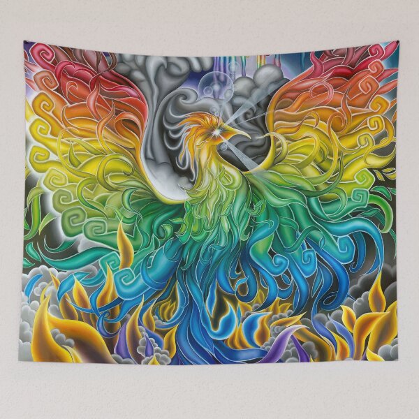 Item preview, Rainbow Phoenix Rising designed and sold by thaddeus-art.
