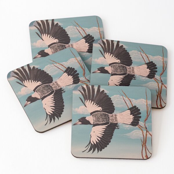 Item preview, Magpie in Flight designed and sold by jansimpressions.