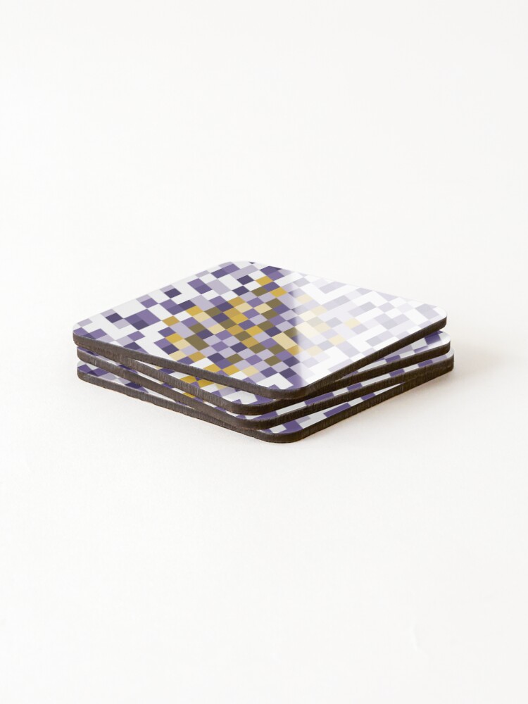 Thumbnail 4 of 5, Coasters (Set of 4), Abstract Geometric Pattern designed and sold by quarantineshop.