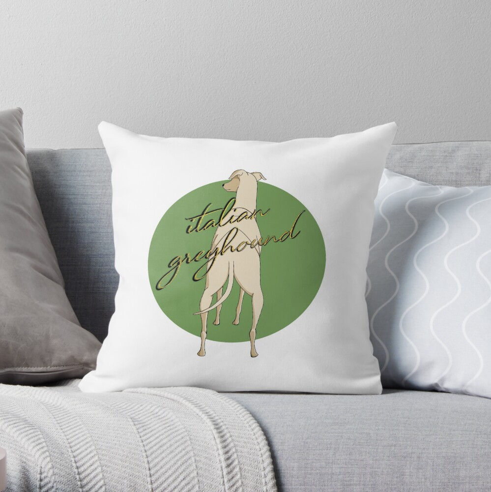 greyhound throw pillows