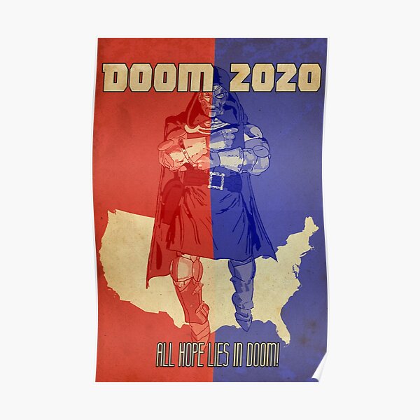 Dr Doom Posters Redbubble - the red armor of black doom roblox