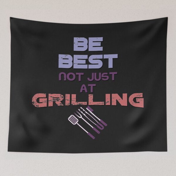 Item preview, Be Best Not Just At Grilling-Funny Grill Equipments Retro Color Style  designed and sold by leo121687.