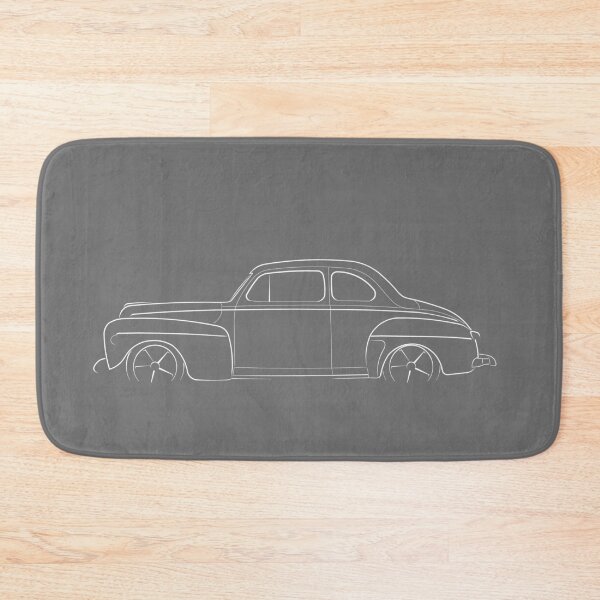 Item preview, 1947 Ford Super Deluxe - profile stencil, white designed and sold by mal-photography.