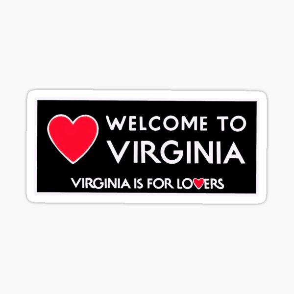 Welcome to Virginia Sticker